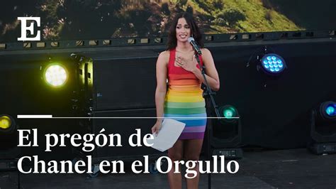 chanel orgullo 2022|Chanel da el pregón en el Orgullo de Madrid 2022, en directo.